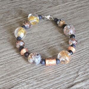 Organite Beaded Bracelet With Shungite Spacer Beads For EMF Protection